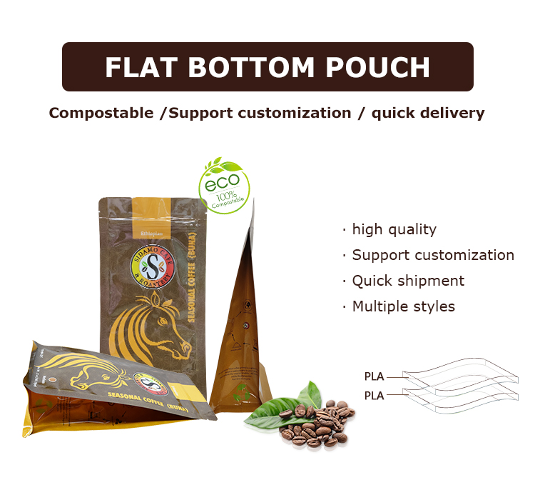 flat bottom coffee bag (1) flat bottom coffee bag (1)