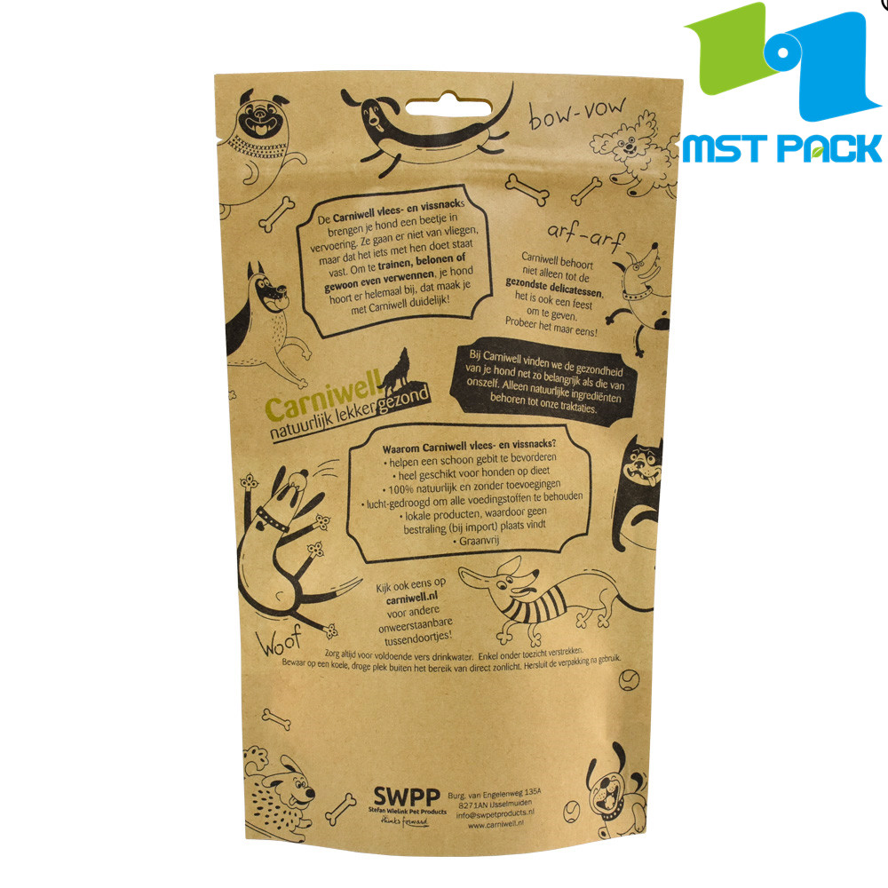 Hot Sale With Tear Notch Bag For Snack Packaging snap stand up bag