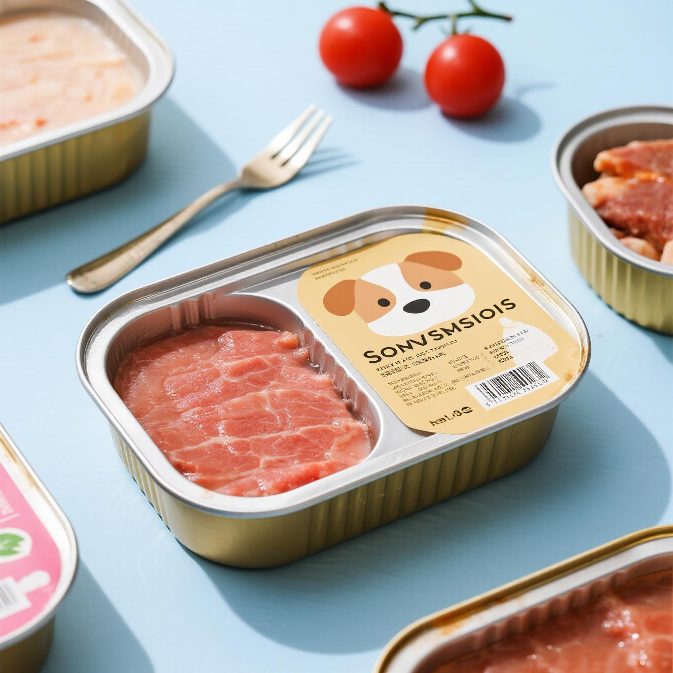 aluminum foil pet food container aluminum foil pet food container