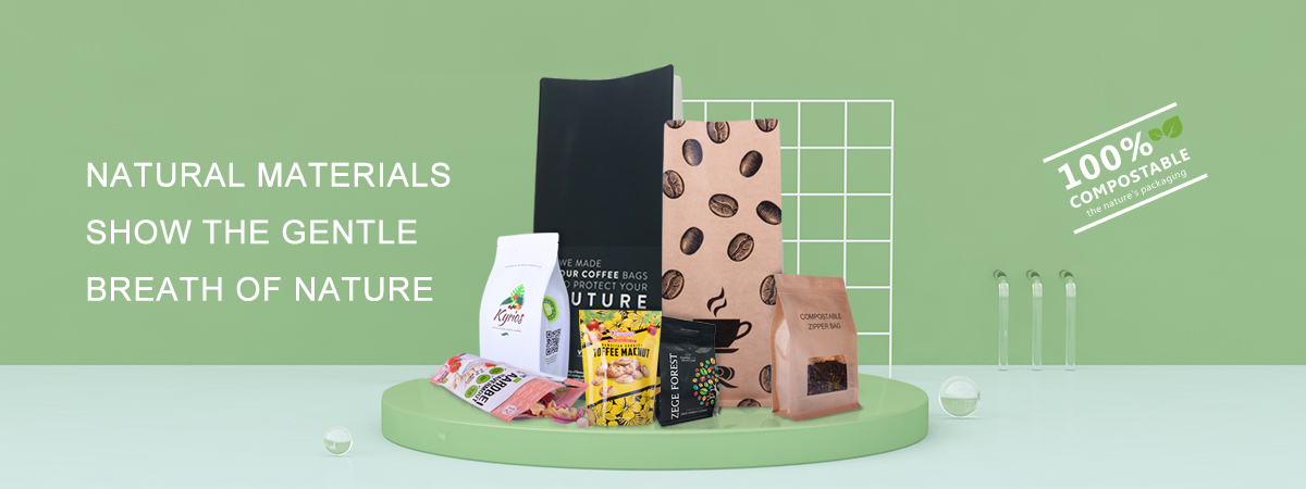 Hot stamping sustainable brown paper food bag Food bag 3Hot stamping sustainable brown paper food bag