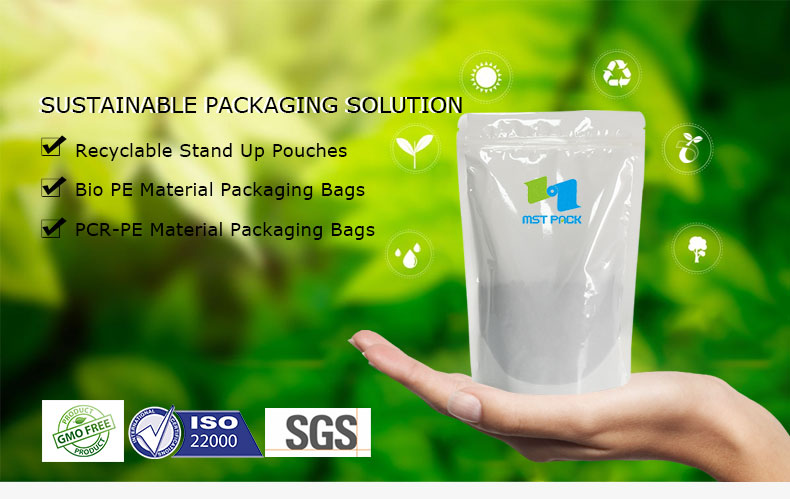 Eco Friendly PCR-PE Plastic Recyclable Stand Up Pouch Near Me Eco Friendly PCR-PE Plastic Recyclable Stand Up Pouch Near Me