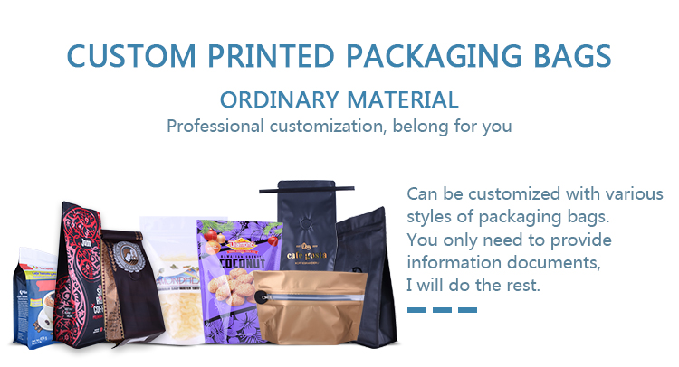 Customs Zipper Bottom Seal Clothes Pouches Flat-bottom-Pouch(1)