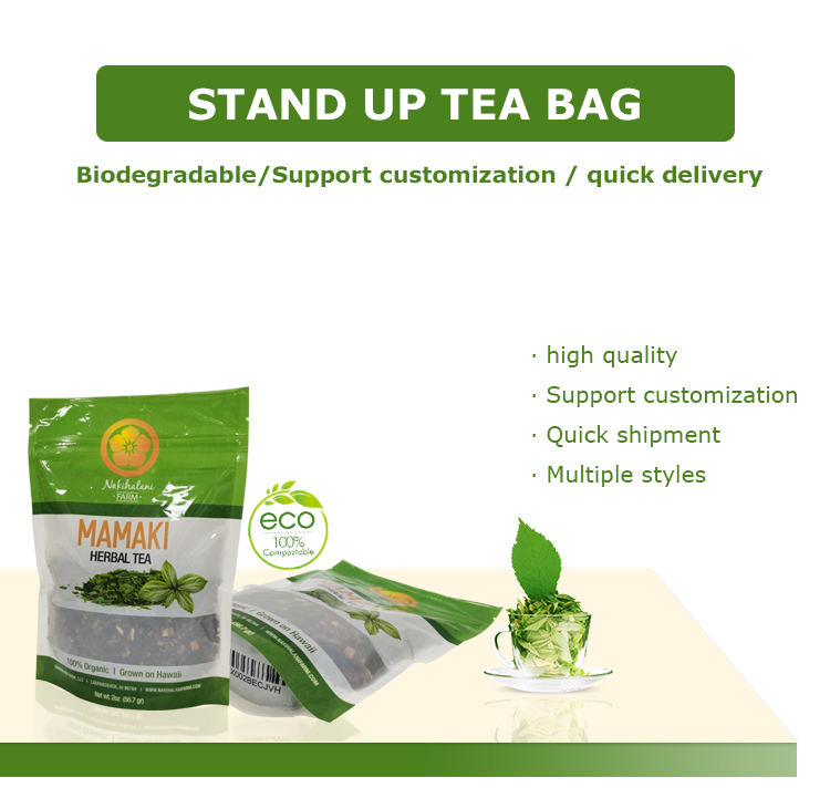Biodegradable Tea Bags With Zipper Biodegradable Tea Bags With Zipper