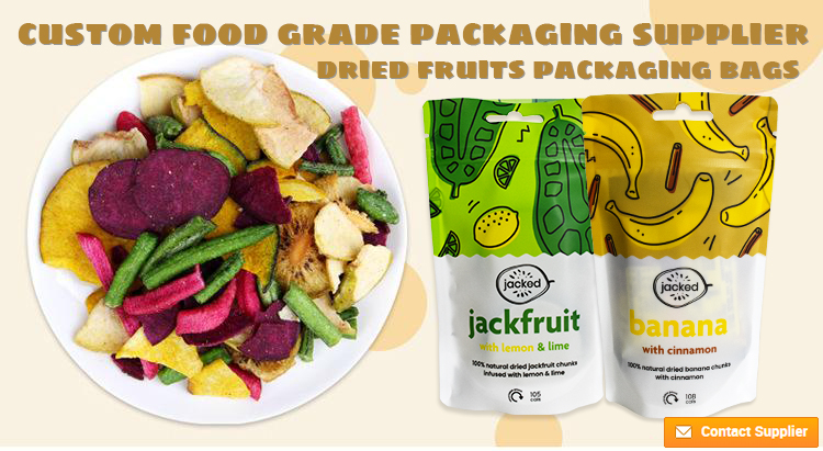 dried fruits packaging bag Wholesale Resealable Stand Up Dried Food Chocolate Candy Bakery Biscuit Bags