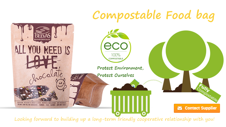 Sustainable Moisture-proof beef jerky packaging COMPOSTABLE-FOOD-BAG