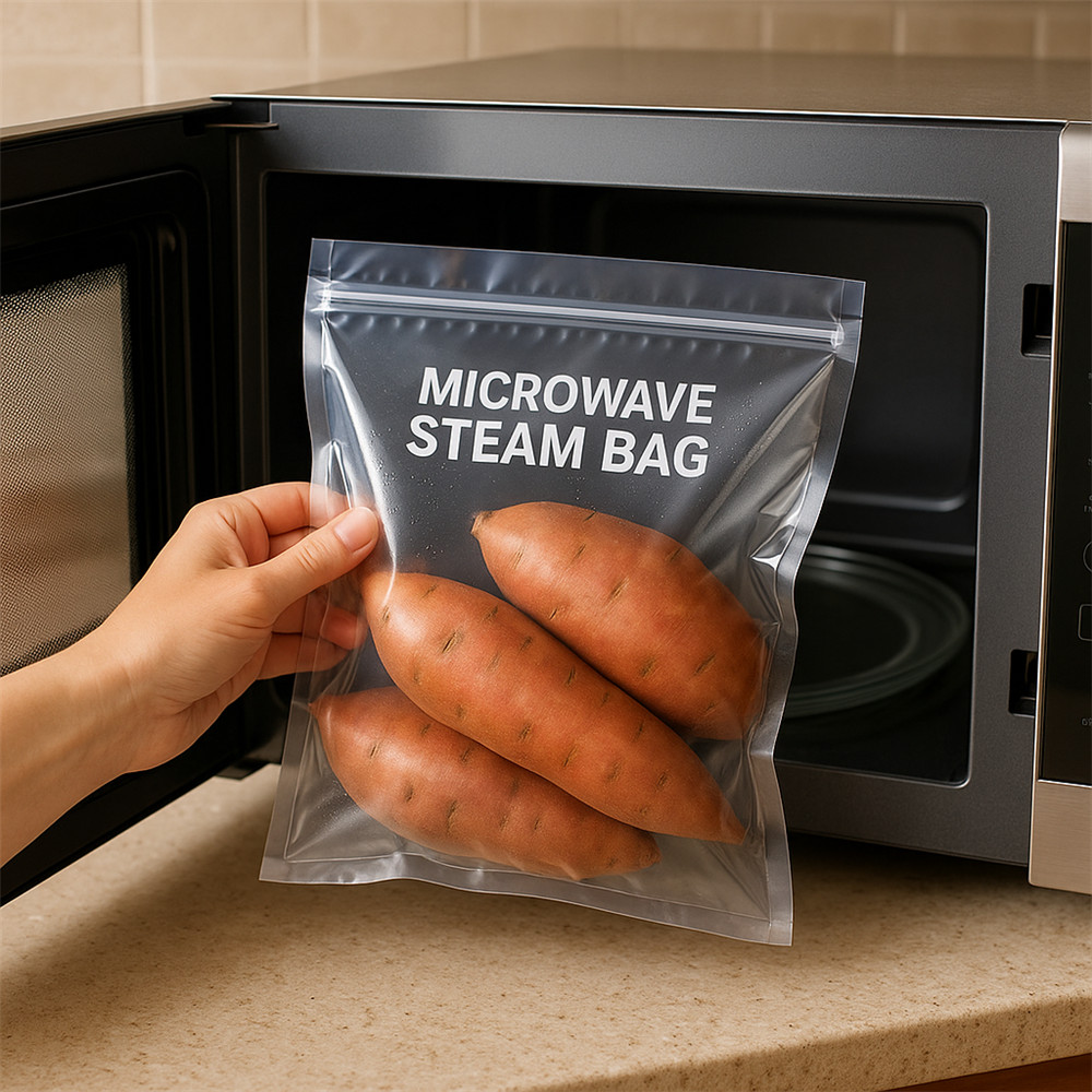 BPA-Free Microwave Steam Pouch BPA-Free Microwave Steam Pouch