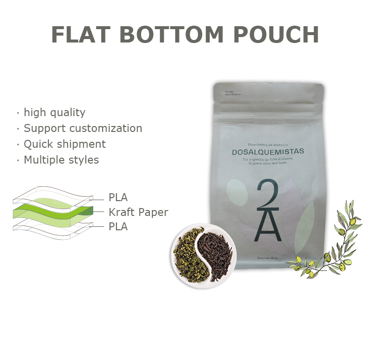Eco Friendly Home Compostable Kraft Paper Tea Packaging Bag UK Eco Friendly Home Compostable Kraft Paper Tea Packaging Bag UK