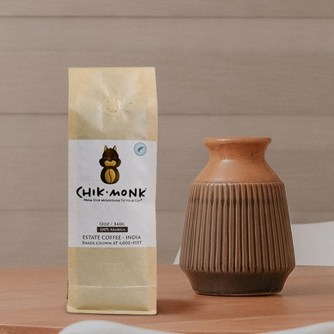 Certified Natural Kraft Paper Home Compostable 12oz Coffee Bags with Valve Wholesale