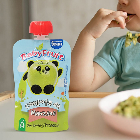 Best Sale Empty Innovative Green PE Plastic Organic Food Squeeze Pouch for Toddlers