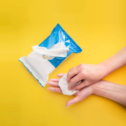 Custom Printing Laminated Airtight Sealed Compostable Wet Wipes Container Plastic Bags