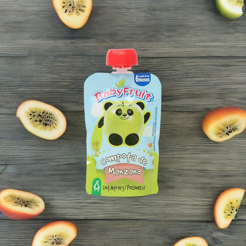 Food Safe Custom Printing Recycled Plastic Standing Spouted Fruit Squeeze Pouches