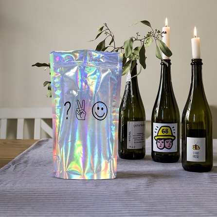 holographic zipper bags