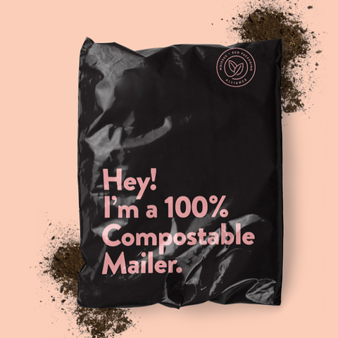 Waterproof Best Classical Adhesive Custom Black 100 Compostable Packaging Mailers