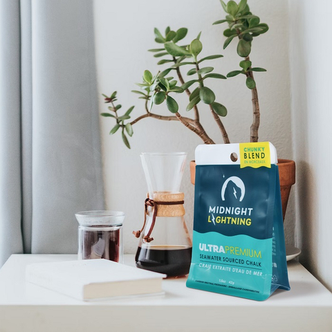 Recycled Green Packaging Portable Quad Seal Ziplock Climbing Chalk Bag for Chalk Powder