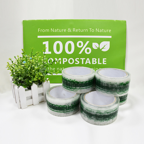High Barrier Personalized Clear Biodegradable Packaging Tape for Shipping Parcel