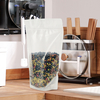 Transparent window resealable ziplock recyclable doypack stand up pouch for chia seed