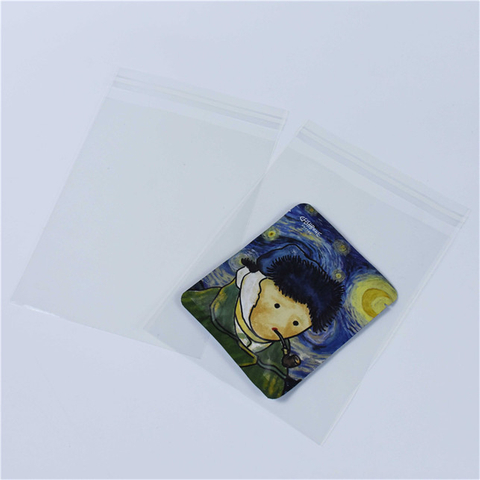Biodegradable plastics clear bag with flap for stuff