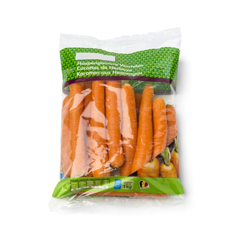 Compostable And Biodegradable Certificates Carrot Vegetable Packaging Bags Custom