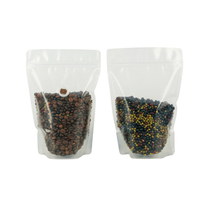 Custom Printed Hot Stamping Resealable Plastic Food Bags Frosted Stand Up Pouch Fisher Packaging