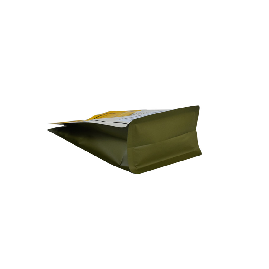 Reusable Flat Bottom Foil Flat Box Pouch Sustainable Food Packaging Branded Coffee Bags
