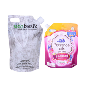 New Design sustainable spout-pouch hotel laundry bag detergent powder packaging