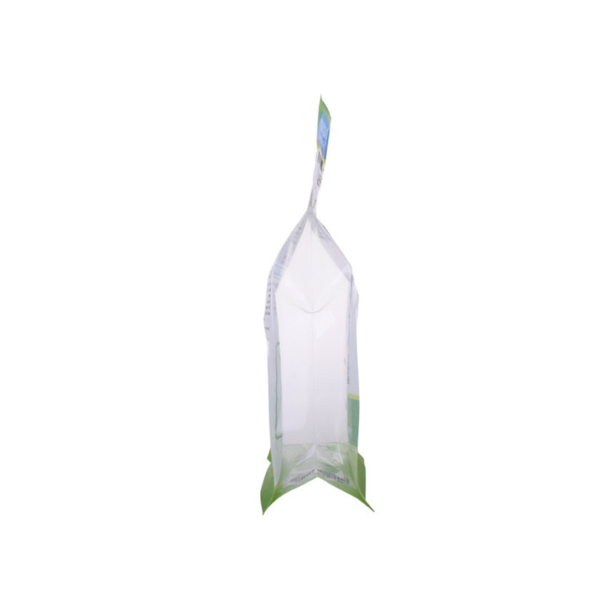 Moisture Proof Transparent Biodegradable Ziplock Bags Gusset Packaging 1kg Plastic Animal Feed Bag