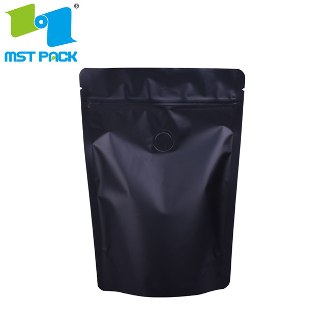 Clear cellophane bag compostable material coffee bean bag gusset plastic bag