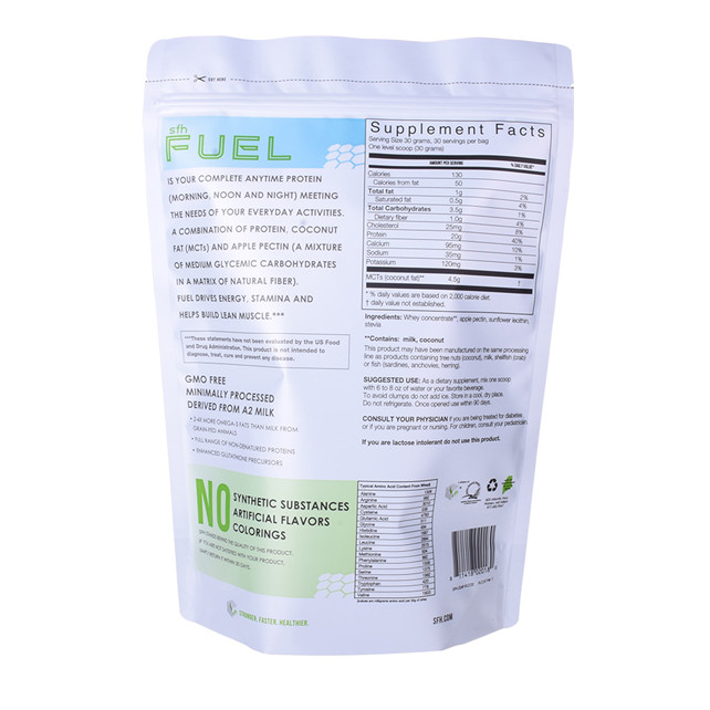 Flat Cellophane Bags Kraft Pouch protein bar wrapper packaging