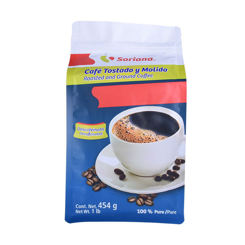 Digital Printing Folded Bottom 12 Oz Flat Bottom Pouch Sustainable Packaging Coffee Wholesale Food Bags