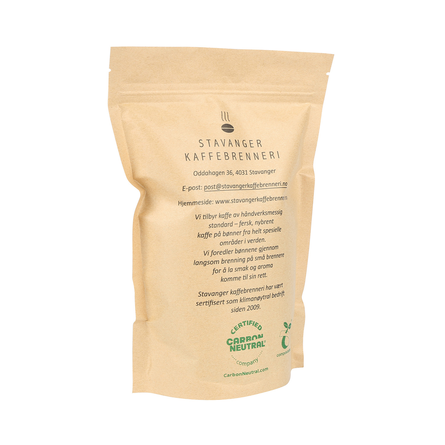 100% Eco Friendly Compostable Flat Bottom Bags for Coffee Packaging Achieve Net Carbon Zero