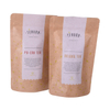 Compostable zipper coffee & tea packaging for 250g coffee packing