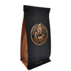Newest Gravure Printing Flat Bottom Kraft Paper Biodegradable Packaging Pouch Coffee Bag Size