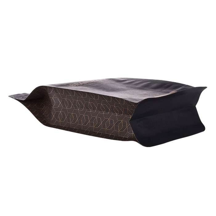 Biodegradable ecologic laminate kraft paper bag printed coffee packing