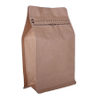 High Quality Ziplock Clear Flat Bottom Kraft Paper Bag Wholesale