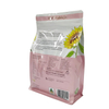 Custom Printed Sustainable Biodegradable White Kraft Paper Snack Zip Lock Packaging