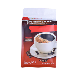 Good Quality Gravure Printing Colorful Flat Bottom Aluminum Foil Coffee Bag