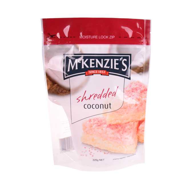 Custom size standing reyclable cookie packaging bags