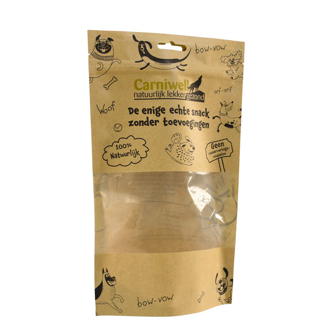 Food Ziplock Custom Logo Wholesale High Quality Biodegradable Kraft Bags
