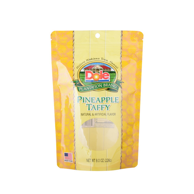 Custom Heat Seal Recyclable Materials Flexible Packaging UV Spot Food Stand Up Pouch
