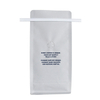 Custom Printed Sustainable Coffee Flat Bottom Packaging Bag White with Tintie