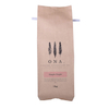 Laminated kraft bio compostable coffee bag 1kg gusseted with tin tie