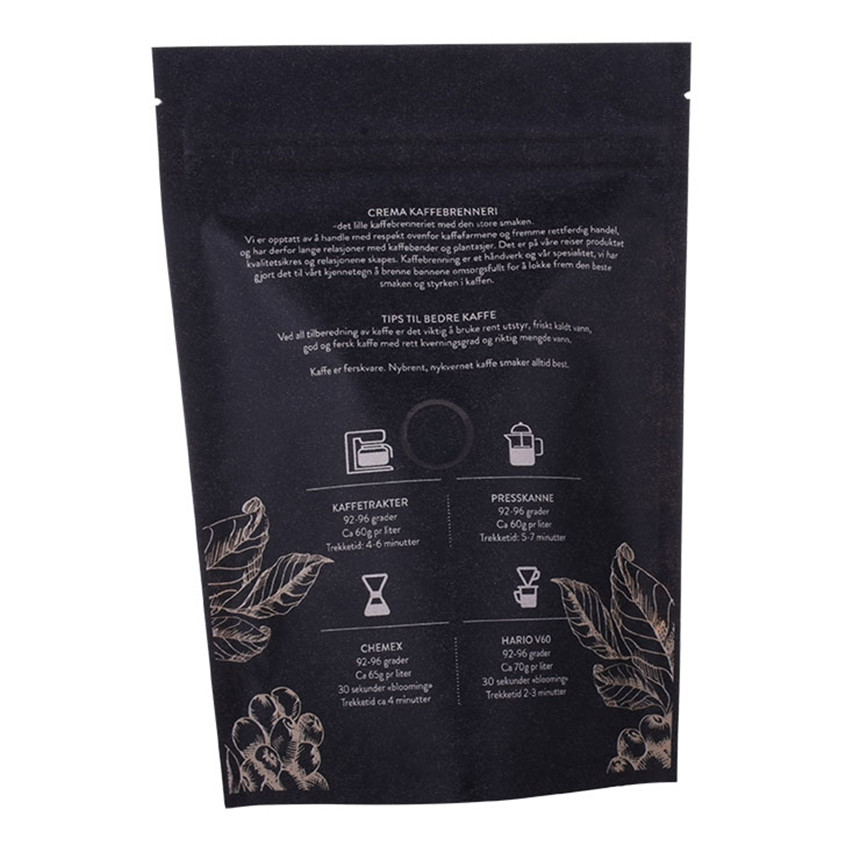 Excellent Quality Resealable Ziplock Stand Up Coffee Pouch Wholesale