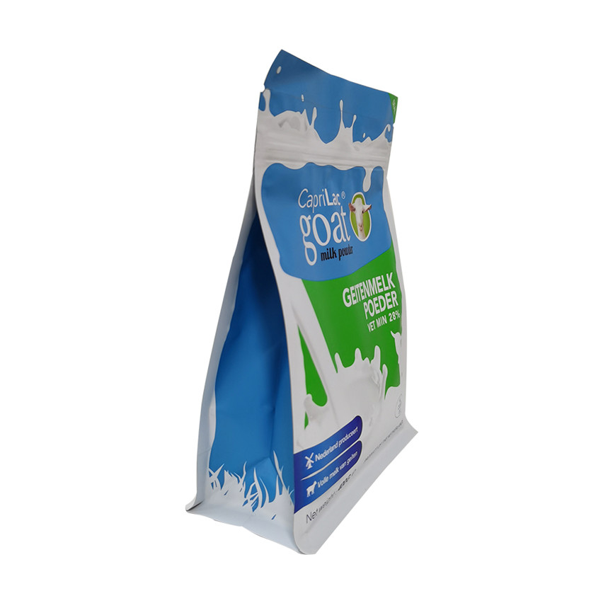 Customized Logo Flat Bottom Milk Powder Ziplock Pouch Wholesale