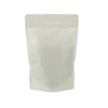 Compostable food package white kraft stand up pouches with ziplock