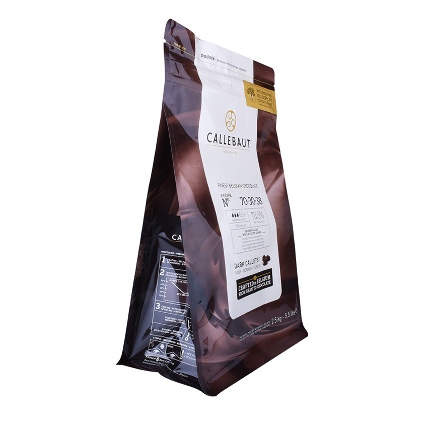 Compostable Custom Production Flat Bottom Snack Packaging Materials Bags Wholesale
