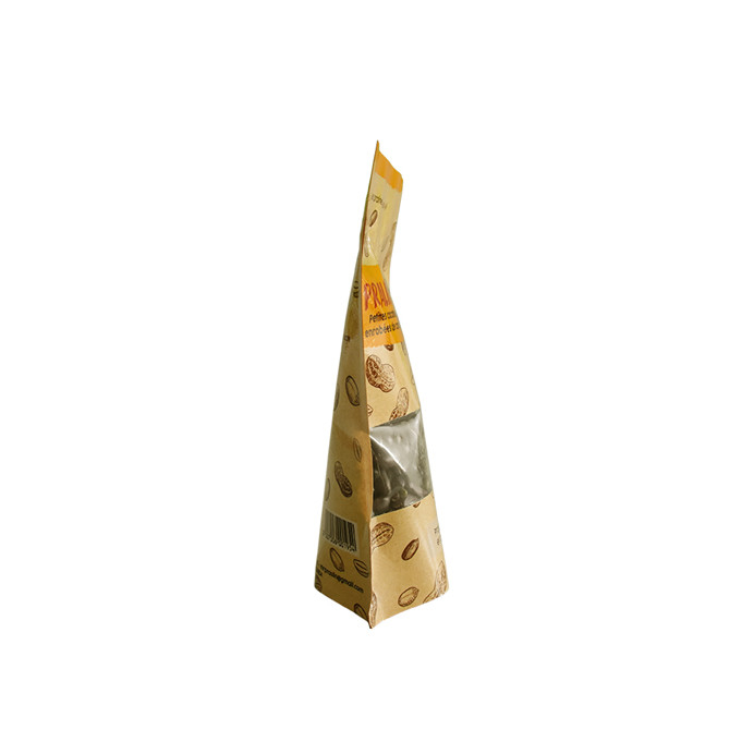 Gravure Printing Colorful Kraft Paper Stand Up Ziplock Bags for Peanut