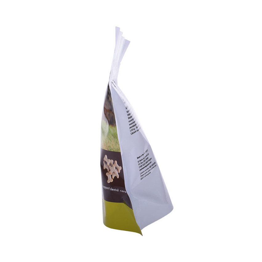 Eco Friendly Custom Design Green Stand Up Pet Food Packaging Canada Wholesale