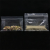 Transparent recycled plastic sustainable packaging usa zipper bag in flat bottom bag