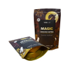 Gold Color Aluminum Plastic Coffee Kraft Bag Stand Up Pouch