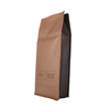 2lb Natural kraft packaging coffee compostable material with valve